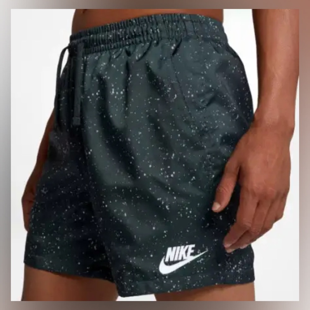 NIKE SPORTSWEAR FLOW MEN'S WOVEN SHORTS GREENISH BLUE